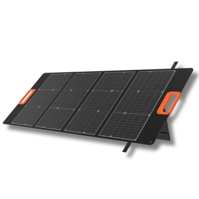 Immagine di Yard Force Pannello solare portatile e pieghevole USB da 100 W per escursioni, campeggio, roulotte all&#039;aperto LXSPP10