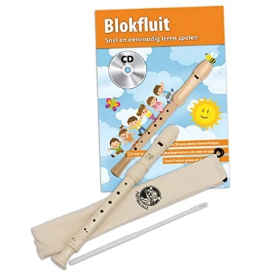 Immagine di Cascha HH 1500 NL Flauto Dolce con Diteggiatura Tedesco, Metodo in Olandese e CD, Set Libro