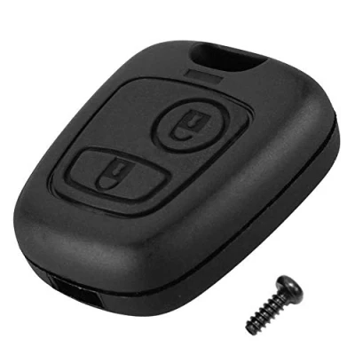 Immagine di OcioDual Copertura Chiave 2 Bottoni Compatibile con Citroen C1 C2 C3 C5 Xsara Saxo Berlingo Picasso Nero Guscio Telecomando