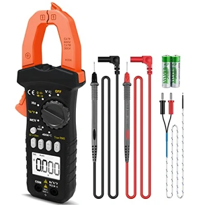 Immagine di LYCEBELL Pinza Amperometrica Digitale, LC 7200B Multimetro Professionale T RMS 6000 Conteggi, AC DC Volt Amp per NCV Corrente Temperatura Capacità Resistenza Diodi Buzzer Continuità