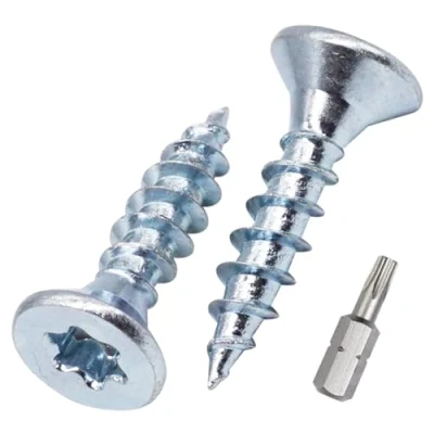 Immagine di SKIR&#039;CO (300 pz.) viti per legno in acciaio zincato 4,5 x 20 mm, testa Torx, svasata, truciolato, completamente filettate