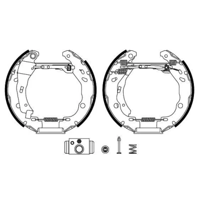 Immagine di TEXTAR 84083200 Ganasce Freno 203,2 39 con cilindretto freno, regolatore/attuatore RENAULT: CLIO 4, 2, IV Station Wagon