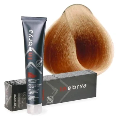 Immagine di Crema colore permanente per capelli con semi di lino e aloe vera 100ml INEBRYA ( 10.3 biondo platino chiaro dorato)