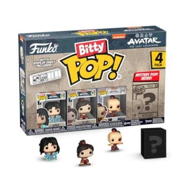 Immagine di Funko Bitty Pop! Avatar: TLA Azula 4PK With Lightning, Ty Lee, Zuko Fire Daggers E una Mini Figura Misteriosa a Sorpresa 0.9 Inch (2.2 Cm) The Last Airbender Fans
