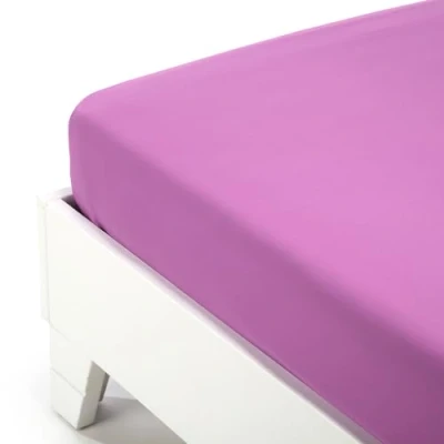 Immagine di Caleffi Lenzuolo inferiore Cotone Tinta Unita Matrimoniale Orchidea