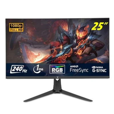 Immagine di YEYIAN Monitor Piatto Gaming Advance 25&quot; FHD 1920 x 1080 Pannello LED VA Effetti RGB View 178 3000:1 240 Hz 16:9 16,7 milioni di colori Risposta 1 ms VESA DisplayPort/HDMI