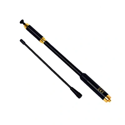 Immagine di HYS Antenna retrattile SMA femmina VHF/UHF 144/430 MHz Dual Band rimovibile e sostituibile Ham Radio Per Baofeng Quansheng Wouxun a 2 vie