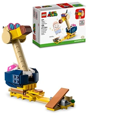 Immagine di LEGO Super Mario Conkdor&#039;s Noggin Bopper Expansion Set 71414, giocattolo edificabile da combinare con Mario, Luigi o Peach Starter Course, idea regalo per bambini 6 Plus