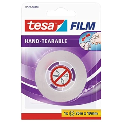 Immagine di tesa 19 mmx25 m (BxL) einseitig klebend 57520 00000 02 Nastro adesivo tesafilm Trasparente (L x L) 25 mm 1 pz.