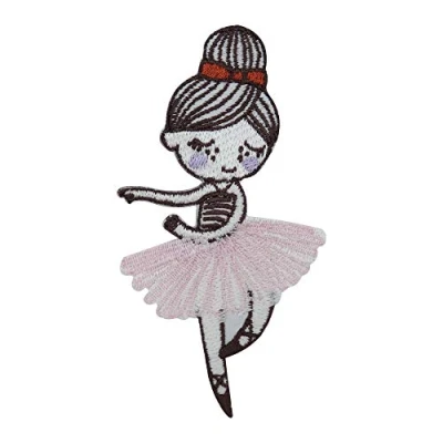 Immagine di Finally Home Toppa termoadesiva per ballerina, da applicare con il ferro stiro, balletto, toppe bambini
