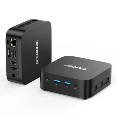 Immagine di ACEMAGIC V1 Mini PC Intel Alder Lake N95 (4C/4T, fino a 3,4 GHz), 16 GB DDR4 512 M.2 SSD Micro Computer Desktop PC, Gigabit Ethernet/WiFi 5/BT4.2/4K@60Hz Ufficio/Scuola