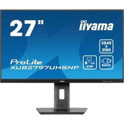 Immagine di iiyama Monitor XUB2797UHSNP B1 27, IPS, 3840 x 2160/60Hz, 1H1DP1C, HAS, RJ45