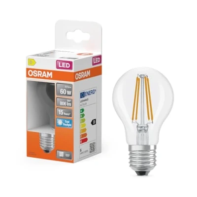 Immagine di OSRAM 4099854468155 LED (monocolore) ERP D (A G) E27 5.9 W Bianco luce del giorno (Ø x A) 60.00 mm 1 pz.