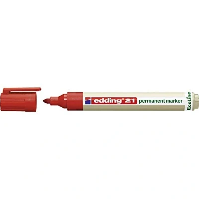 Immagine di Edding Marcatore indelebile 4 21002 Rosso resistente allacqua: Sì