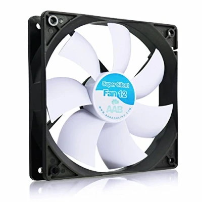 Immagine di AABCOOLING Super Silent Fan 12 una Silenziosa e Molto Efficiente 120mm Ventola per Case PC, PC Portatile, Ventilatore 12V, Raffreddamento 12cm, 3 Pin Aspirazione 13,9 dB(A)