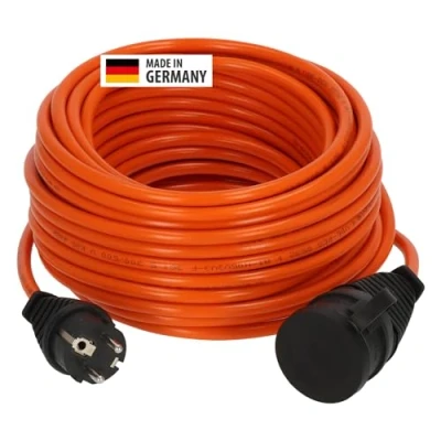 Immagine di Brennenstuhl BREMAXX® Cavo di prolunga V2 esterno 25 m (cavo colore segnalazione arancione, uso a breve termine in ambienti esterni, IP44, utilizzabile fino 35 C, resistente olio e raggi UV,