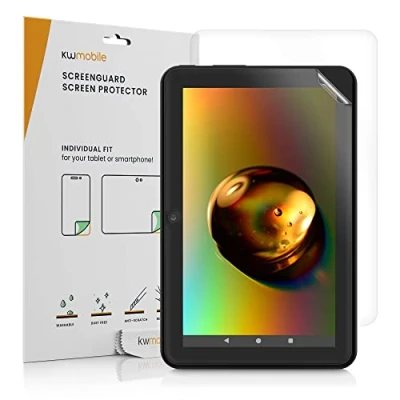 Immagine di kwmobile 2X Pellicola Protettiva Compatibile con Amazon Fire 7 7&quot; (2022) Set Pellicole Touchscreen Antiriflesso e Anti Impronte per Tablet