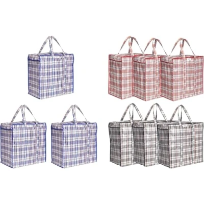 Immagine di Josephine Osthoff Borsa portaoggetti per copriletti, biancheria da letto, in plastica con chiusura lampo, XXL, 248, colore: assortiti 9 pezzi