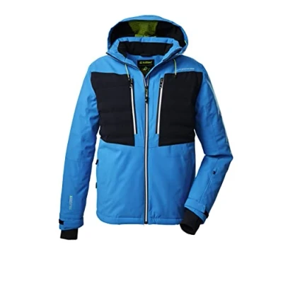 Immagine di Killtec Men&#039;s Giacca da sci/giacca funzionale con cappuccio staccabile zip e paraneve KSW 53 MN SKI JCKT, sky blue, S, 38707 000