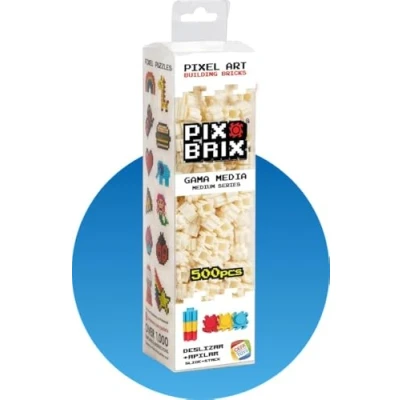 Immagine di Cefa Toys PIX BRIX Pixel Art Set 500 Pezzi Bianchi Gamma Media, Colore, 57010