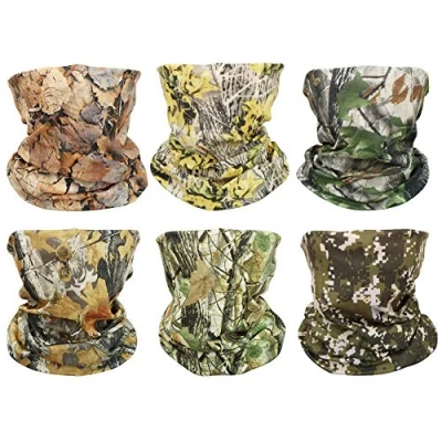 Immagine di GUIFIER 6 Pezzi Fascia Bandana Multiuso,Copricapo Multifunzione Foulard Scaldacollo Fazzoletto da Collo Elastico,Maschera Sciarpa Senza Cuciture Multifunzionale per Yoga,Motociclismo