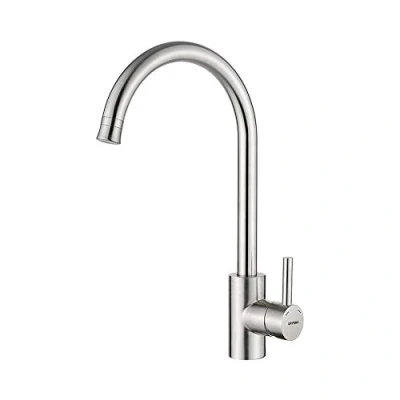 Immagine di GRIFEMA G4011 Irismart Miscelatore per Lavello da Cucina a Bassa Pressione con Bocca Girevole e Funzione di Doccetta, Acciaio, 3/8 de pulgada [Exclusiva Amazon] [Esclusiva