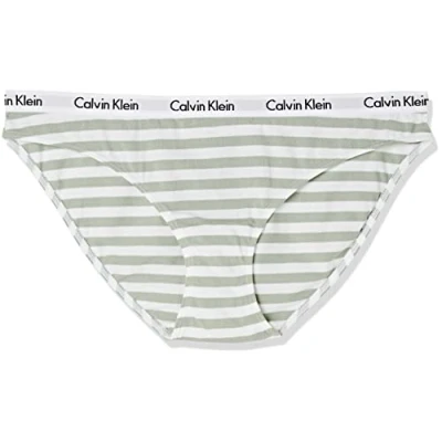Immagine di Calvin Klein bikini 0000D1618E, Mutandine Donna, Verde (RAINER STRIPE_SAGE MEADOW) ,XL