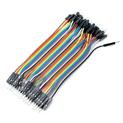 Immagine di Oiyagai Cavo Jumper Dupont 5 Set/200 Pezzi 10cm/3,9 Pollici Maschio a per Arduino e Raspberry PI