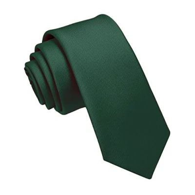 Immagine di JEMYGINS Cravatta Uomo verde scuro in Seta Multicolore Sottile 6CM