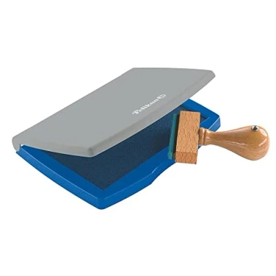 Immagine di Pelikan 5 Cuscinetti per timbri in plastica 2E, Blu, 7 x 11 cm