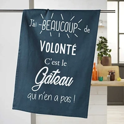 Immagine di Douceur d&#039;Intérieur Gourmandis Strofinaccio, 50 x 70 cm, colore: blu navy