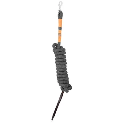 Immagine di PFIFF 102809 Set di cavezza per nodi, colore: grigio/arancione