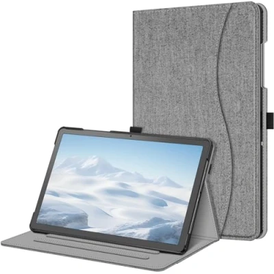 Immagine di FINTIE Custodia per Samsung Galaxy Tab A9+ 11 Pollici 2023, [Multi angli] Slim Fit Stand Cover Case con Tasca Auto Sveglia/Sonno A9 Plus (SM X210/X216/X218), Grigio