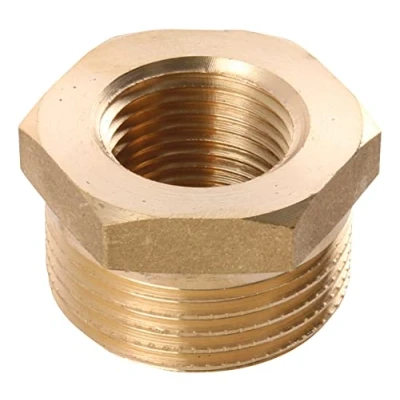 Immagine di Sanitop Wingenroth Riduttore con tipo 3/4 &#039;&#039; AG x 3/8 IG raccordo filettatura esterna e interna Diametro ridotto, filettato per l&#039;installazione fine Multiangolare, ottone
