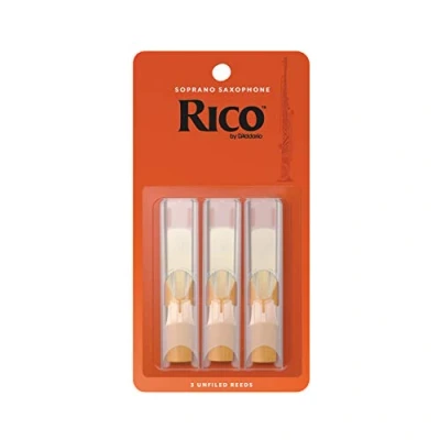 Immagine di D&#039;Addario RIA0320 Confezione da 3 ance Rico per sassofono soprano, durezza 2,0