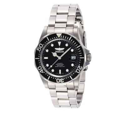 Immagine di Invicta Pro Diver Orologio da uomo in acciaio inossidabile con movimento automatico 40 mm, Argento / Nero 8926