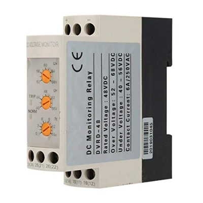 Immagine di Fafeicy DC 12V/24V/36V/48V Circuito a corrente continua per relè di protezione da sovratensione e sottotensione(DC48V), Staffetta