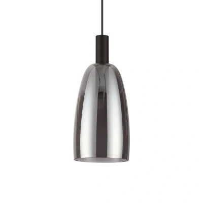 Immagine di Ideallux Ideal Lux Coco a sospensione nero fumè Ø 14cm