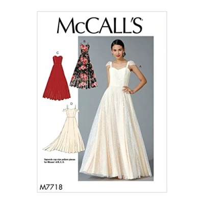 Immagine di McCall&#039;s Patterns Cartamodello per Abiti da Donna, Tessuto, Multicolore, 17.00 x 0.5 0.070 cm