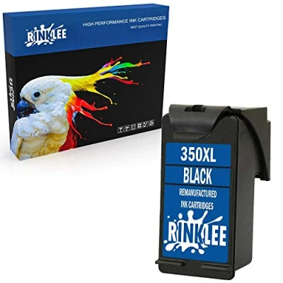 Immagine di RINKLEE Sostituzione per HP 350XL Cartuccia d&#039;Inchiostro Compatibile con Photosmart C4280 C4340 C4380 C4480 C4485 C4580 C5280 D5360 Deskjet D4260 D4360 Officejet J6424 J5780 J5785 Nero