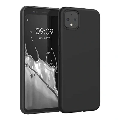 Immagine di kwmobile Custodia Compatibile con Google Pixel 4 Cover Back Case per Smartphone in Silicone TPU Protezione Gommata nero matt