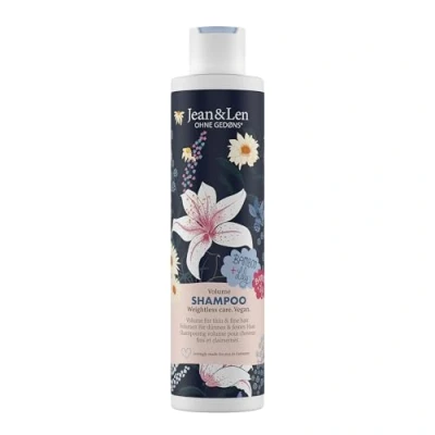 Immagine di Jean &amp; Len Shampoo Volume Bamboo Lily, per capelli sottili e fini, dona pienezza lucentezza, profumo di fiori, senza parabeni siliconi, vegan, 300 ml