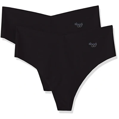Immagine di sloggi ZERO Microfibre H Hipstring C2P, Slip, Donna, Nero (Black), XS