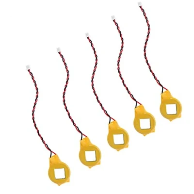 Immagine di SUCHUANGUANG 5Pieces Notebook BIOS CMOS Batteria Portatile con Adesivo CR2032 2P Cavo della Scheda Madre del Computer Giallo: plastica, Metallo;