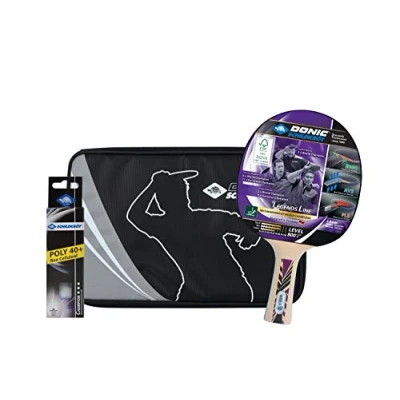 Immagine di Schildkröt Set Premium da Ping Pong Legends 800, 1 Racchetta, 3 Palline Stelle ITTF, Bouna Custodia per Completo di Alta Qualità, 788488