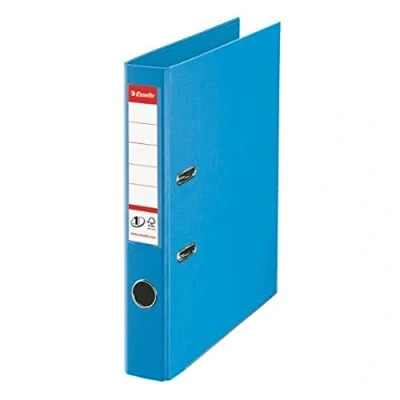 Immagine di Esselte Raccoglitore a Leva Formato A4, Azzurro, in Plastica con Dorso da 5 cm, 1 Pezzo