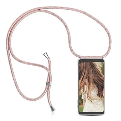 Immagine di Custodia con Cordino per Xiaomi Mi 11, Cover Collana Practical Stylish, Trasparente Morbido Silicone Leggero Soft TPU Bumper Antiscivolo Case