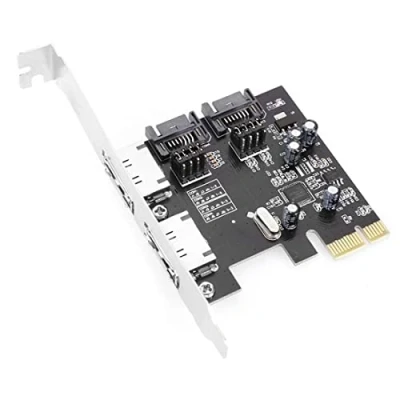 Immagine di CY PCI E a 4 porte SATA 3.0 eSATA PCIe SATA3 6 Gbps adattatore scheda di espansione