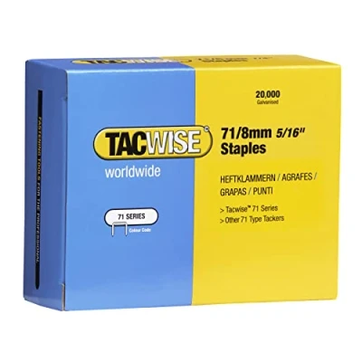 Immagine di Tacwise Type 71 Punti metallici da 8 mm (confezione 20000)