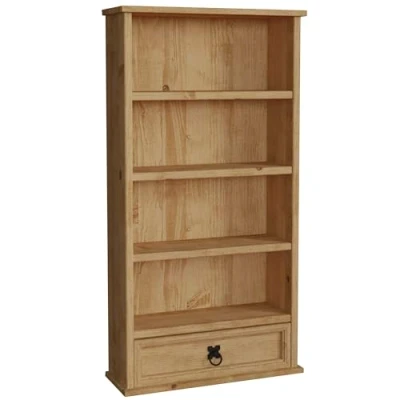 Immagine di Home Discount, Corona Libreria con 1 cassetto, porta CD/DVD